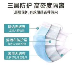 Standard Blue Ear-Mounted Disposable Surgical Masks