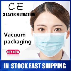 Blue Mouth Mask Face Safety Mouth Masks 3 Layer Disposable Anti-Dust Earloops Facemasks Fast Shipping 24 Hours