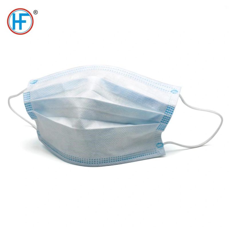 Mdr CE Approved Disposable Face Masks Breathable 3 Layer Facial Mask for Indoor Outdoor Daily Use Protective Face Mask