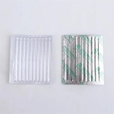 Factory Direct Sale Disposable Sterile Copper Wire Handle Acupuncture Needles with Aluminum Foil Packing for Beginners