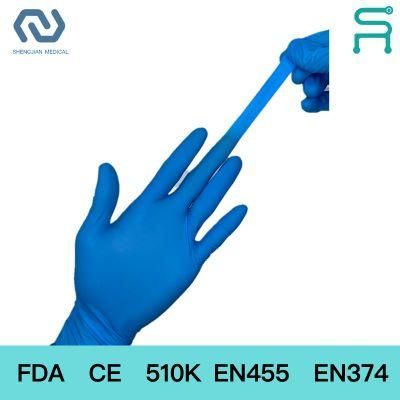 Disposable Nitrile Gloves with FDA CE 510K En455