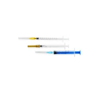 CE&ISO Disposable Medical Vaccine Syringe 1ml Injector with 25g Needle