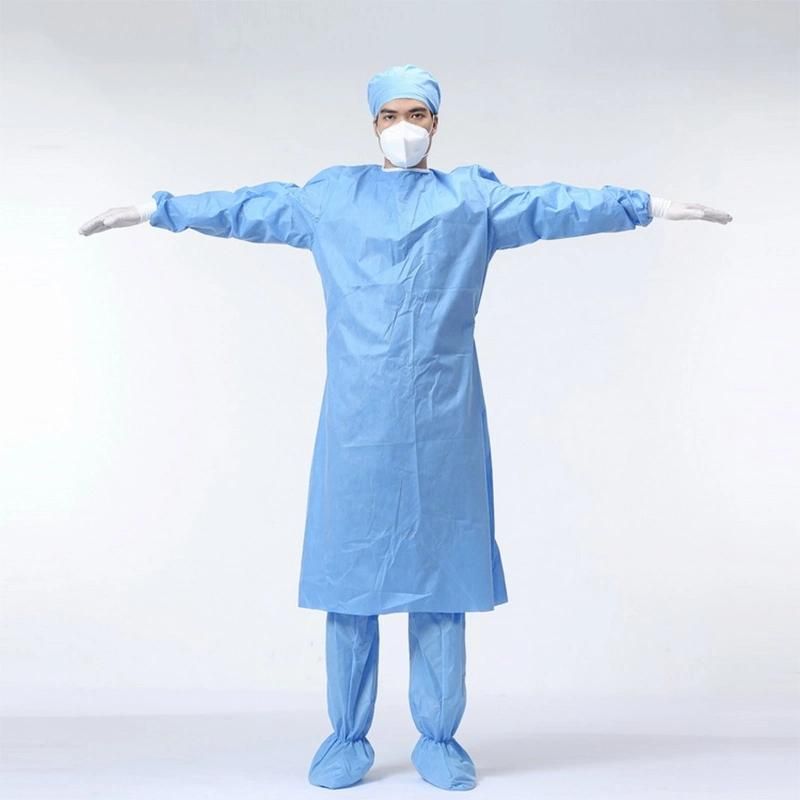 Disposable Blue Sterilized Surgical Clothes American Standard 45g Surgical Clothing
