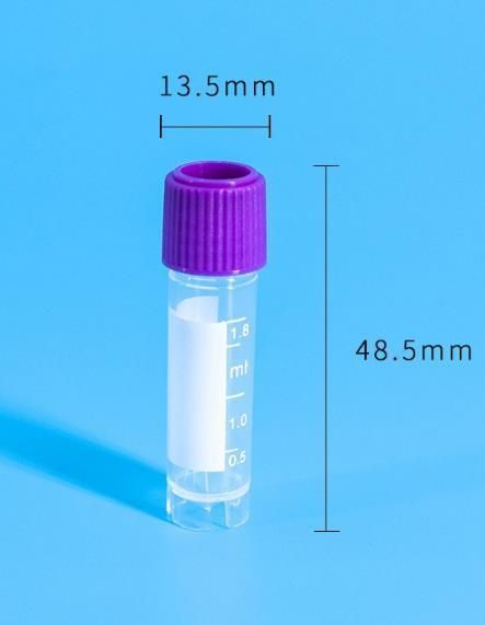 Laboratory Disposable Plastic Freezing Cryogenic Cryo Cryovial Tube 5ml