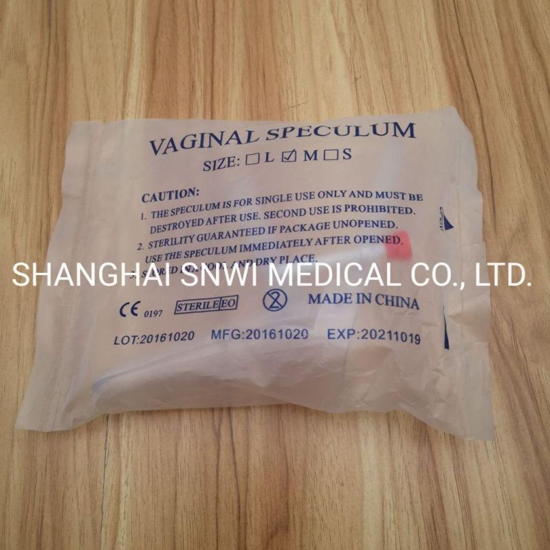 Disposable Medical Lever Screw Type Vaginal Speculum/Plastic Sterile Gynecological Vaginal Dilators