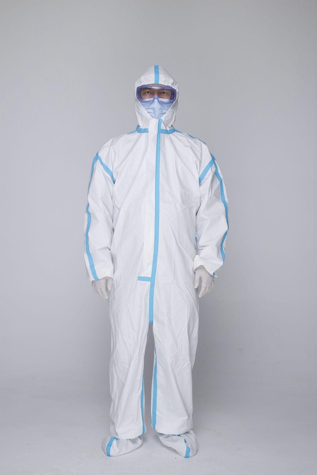 Type II Disposable Safety Protective Coveralls with Hooded