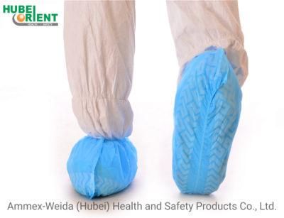 Anti-Dust Disposable Medical Use Non-Slip Striped Sole Non-Woven Shoe Cover