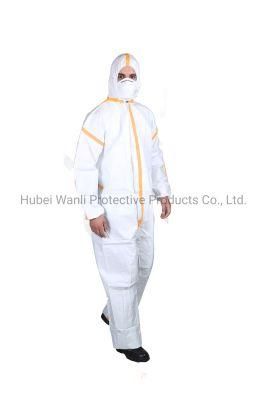 Disposable Chemical Protection Garments Antistatic Breathable Workwear for Mining