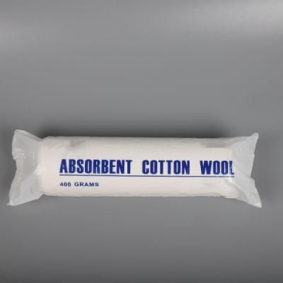 400grams/Roll 100% Pure Natural Cotton Non Sterile Medical Dressing Absorbent Cotton Wool