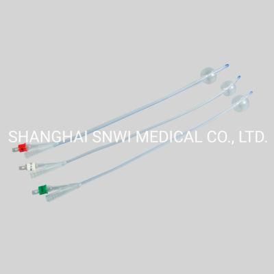 100% Full Silicone Foley Catheter 2/3 Way/Drainage Catheter with CE &amp; ISO Approved