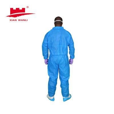 CE Approved Disposable Coverall Suit with Chest Windows