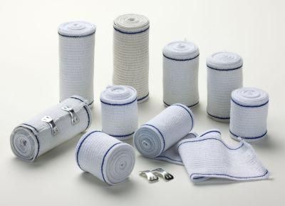 Manufacturer Hot Sale Medical Disposable Dressing blue Line High Elastic Bandage with FDA, Ce Approved