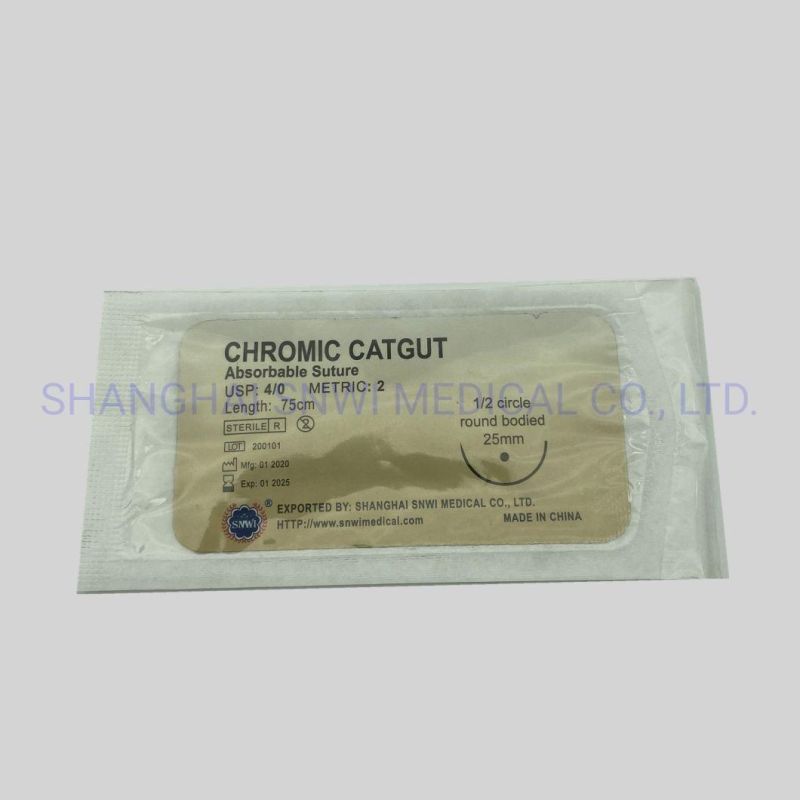 Surgical Suture (Catgut, Silk, Nylon, PGA, PDA) with CE, ISO & FDA Nylon with Needle