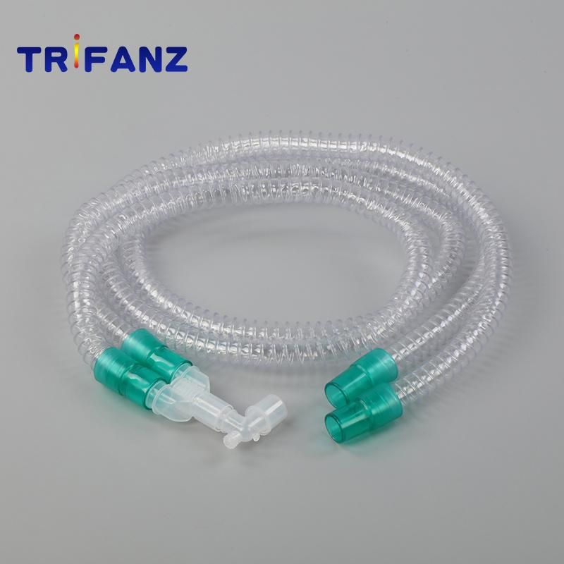 Disposable Medical Corrugated Tube Anesthesia Ventilator Breathing Circuit