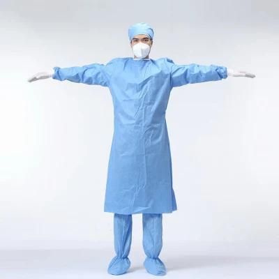 AAMI Level 3 Waterproof Non Woven Cotton Skin Supply Operating Protective Gown