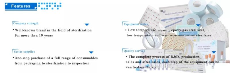 Sterilization Chemical Indicator Tape H2O2 Plasma Sterile Other Medical Consumables