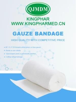 100% Medical Cotton Disposable Medical Gauze Wow Bandage First Aid Gauze Bandage Roll Export Standard Preferable Price Medical Gauze Bandage