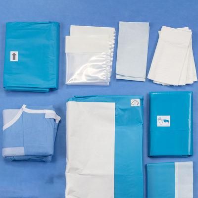 Sterile Surgery Pack Laparotomy Instruments Set Universal Non Woven Disposable Surgical Pack