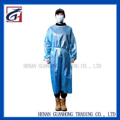 Disposable Medical Isolation Gown AAMI Level 2 Pppe Non-Woven Fabric 45g