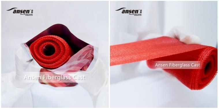 Ansen Brand-Factory Bone Fracture Fiber Cast Tape 6′ ′ Orthopedic Pop Gypsum Casting Bandage