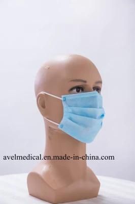 Chinese Custom Non Woven White or Blue Face Mask for Civil