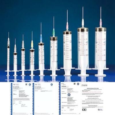 Disposable Three Parts Syringe in Hospital Medial Syringes