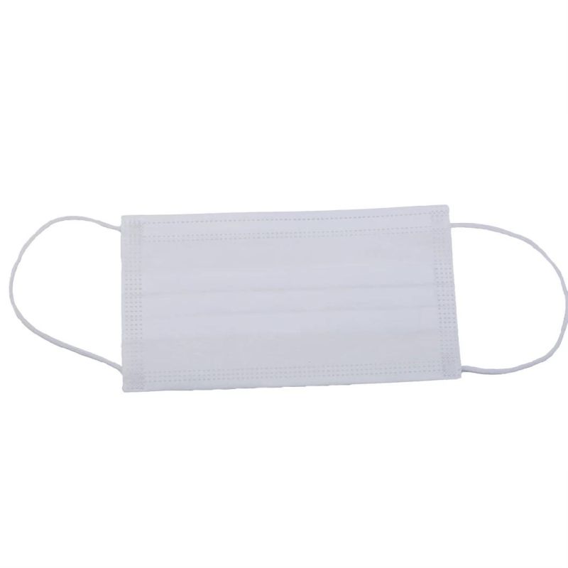 Blue Medical 3 Ply Disposable Non-Woven Face Mask with Round Elastic Ear-Loop