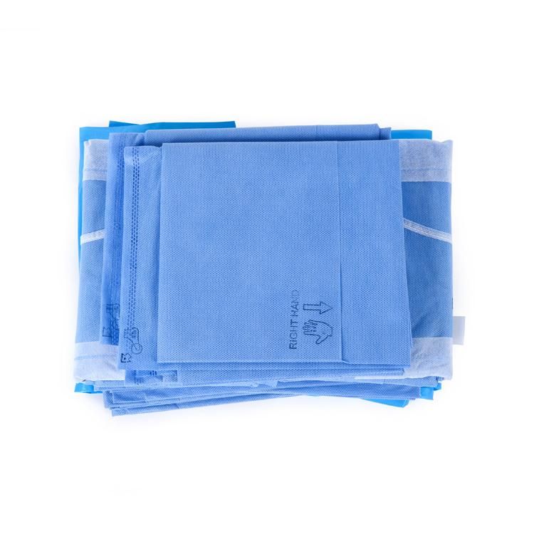 Universal Surgical Pack with Reinforced Surgical Gown and Adhesive Drape Table Cover