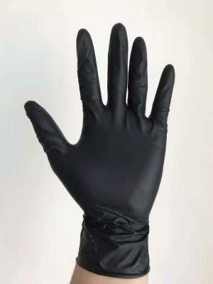4.5g 5.0g 7.0g Tattoo Black Disposable Fiexible Nitrile Gloves