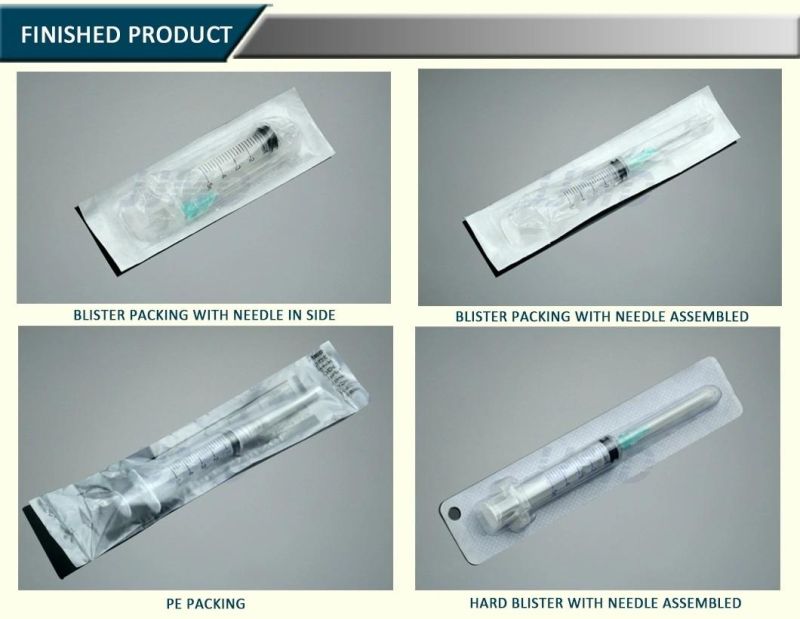 Medical Disposable Plastic Luer Lock 0.5ml 1ml 2ml 3ml 5ml 10ml 20ml 50ml Syringe Luer Slip CE