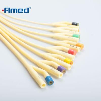 2-Way Latex Foley Catheter Silicone Coated for Single Use