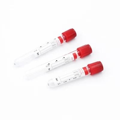 Red Cup Vacuum Blood Collection Tube Plain Tube