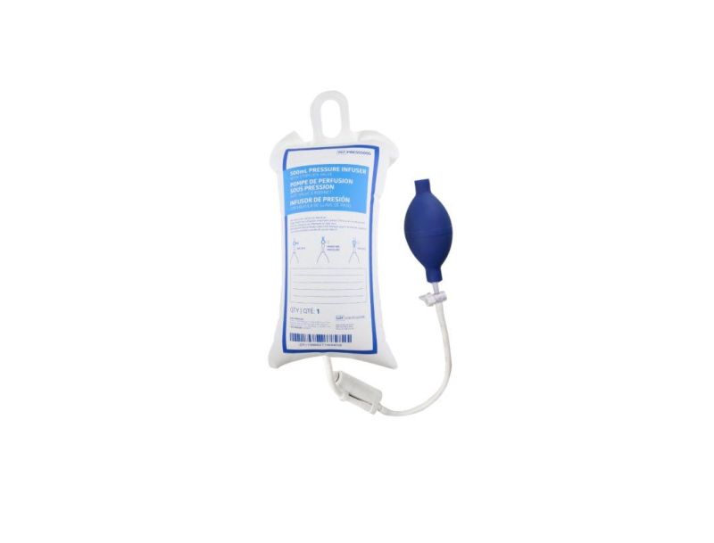 Medical Disposable Reusable Pressure Infusion Plastic Blood Bag with Aneroid Gauge