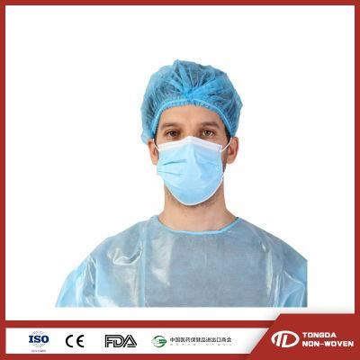 Wholesale Surgeon Disposable Non Woven PP Clip Cap or Mob Cap for Doctors with Double Elastic