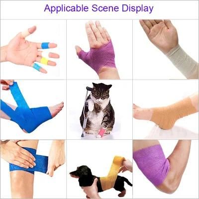 Colorful Sport Athletic Elastic Bandage Cohesive Wrap Tape