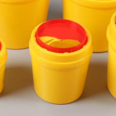 2L Round Shape Disposable Medical Waste Needle Storage Safety Sharp Container