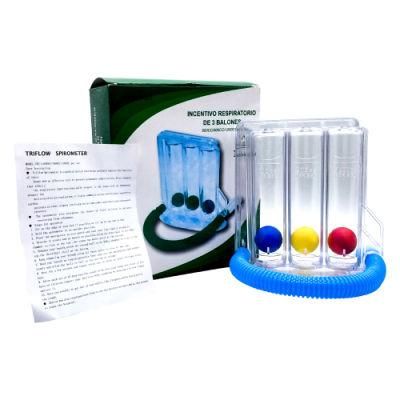 Incentive Spirometer Medical Deep Breathing Lung Exerciser Three Balls