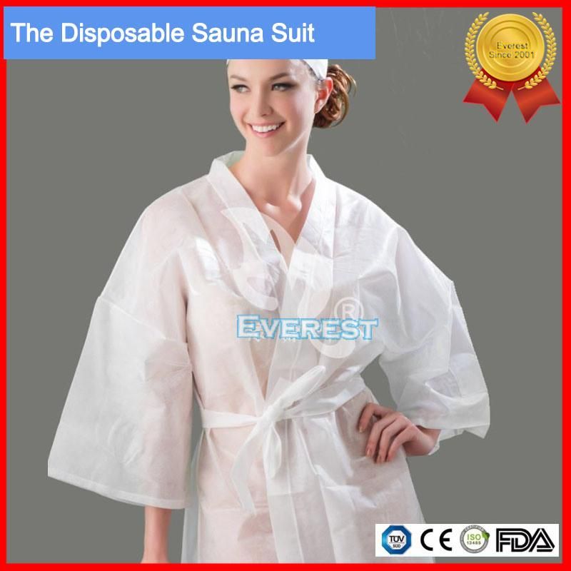 Disposable Non Woven Sauna Suit, Sauna Dress