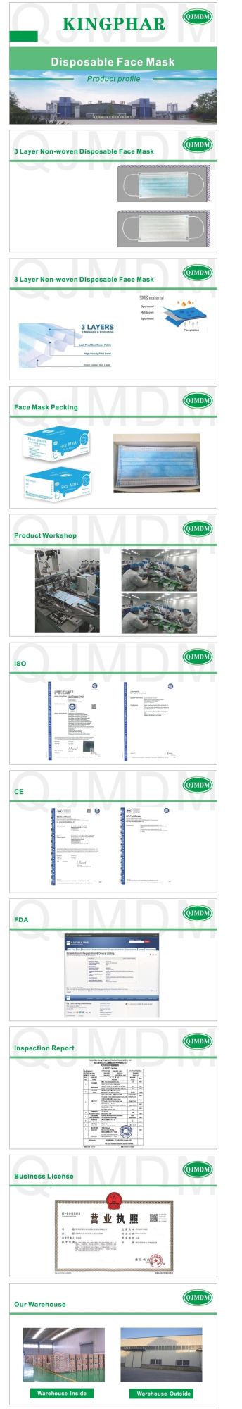 Factory Direct Sale Surgical Mask with Fyu ASTM En14683 Bfe Pfe 99