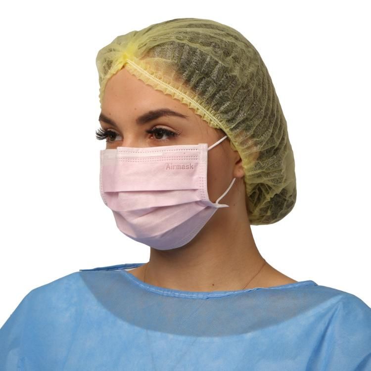 50 Pack Non Woven Dental Anti Dust Sanitary Protective Breathable Medical Disposable Earloop Black Surgical Mask
