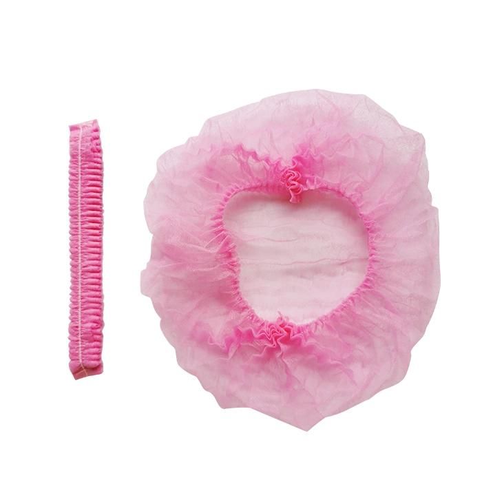 Wholesale Food Factory Salon and SPA Room Non-Woven Double Elastic Soft Workshop Electronic Industry Doctor Disposable Nursing Cap