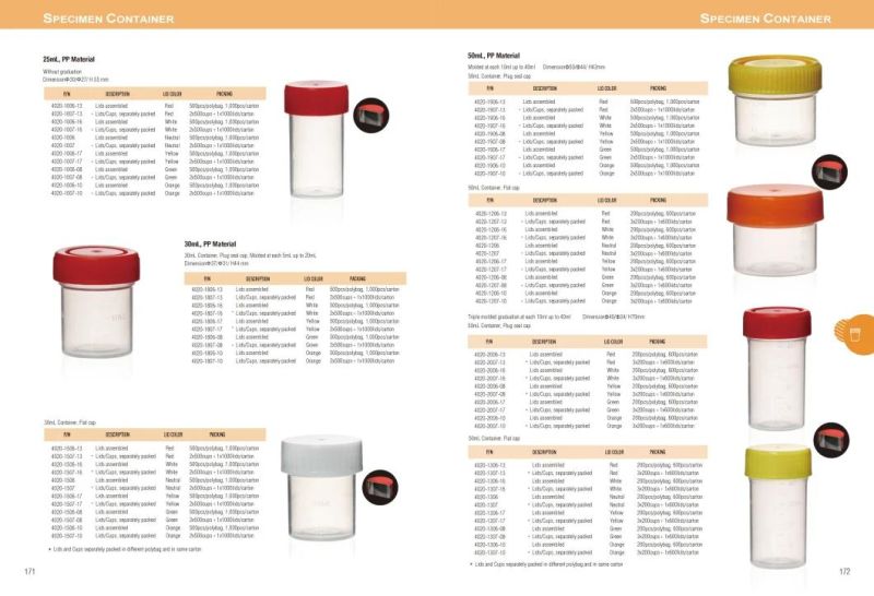 Disposable Sampling Cups Container and Disposable Sampling Brush Consumable