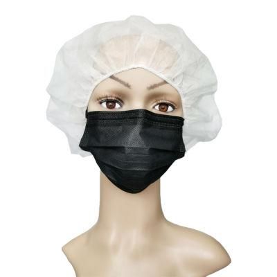 Personal Care Breathable Non-Woven Mouth 3 Ply Black Colour Disposable Medical Surgical Face Mask