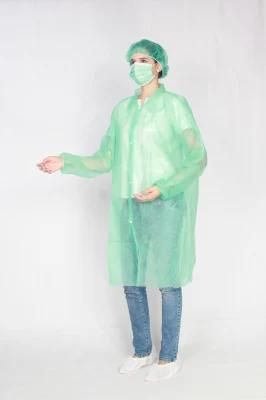 Safety Protective Disposable Isolation Gowns PP Nonwoven Lab Coat