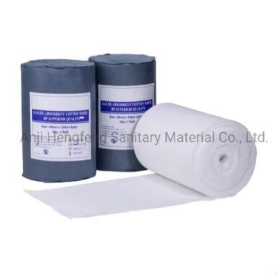 High Quality 4 Ply Absorbent Cotton Gauze Roll 100 Yard