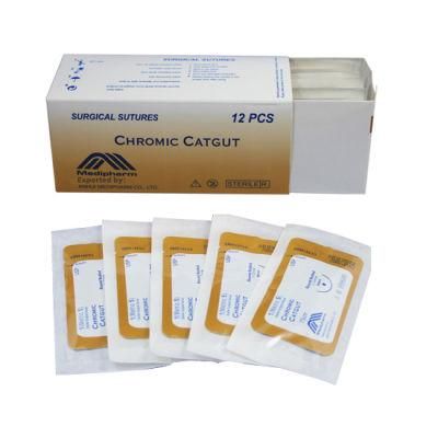 CE Medical Disposable Absorbable Chromic Catgut Suture