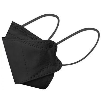 Wholesale Kf94 Black Disposable Non-Woven Fabric Protective Fish Shaped Mask