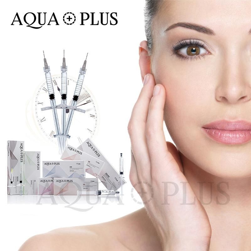 Aqua Plus Pure Long Lasting Cosmetic Filler Hyaluronic Acid Dermal Filler 1ml for Anti Wrinkles