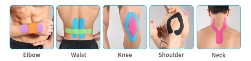 Mdr CE Approved Waterproof and Breathable Premium Kinesiology Tape for Sports Protecting Muscles