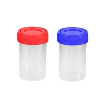 Bulk Pack Plastic Antileak Sample Collection Cup 60 Ml Disposable Urine Specimen Container with Lid